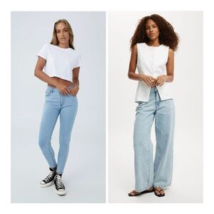 2 Pairs Cotton On Denim Jeans sz 4/6